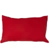 Coussin rouge rectangulaire