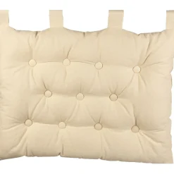 Coussin tête de lit beige