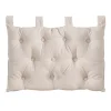 Coussin tête de lit beige