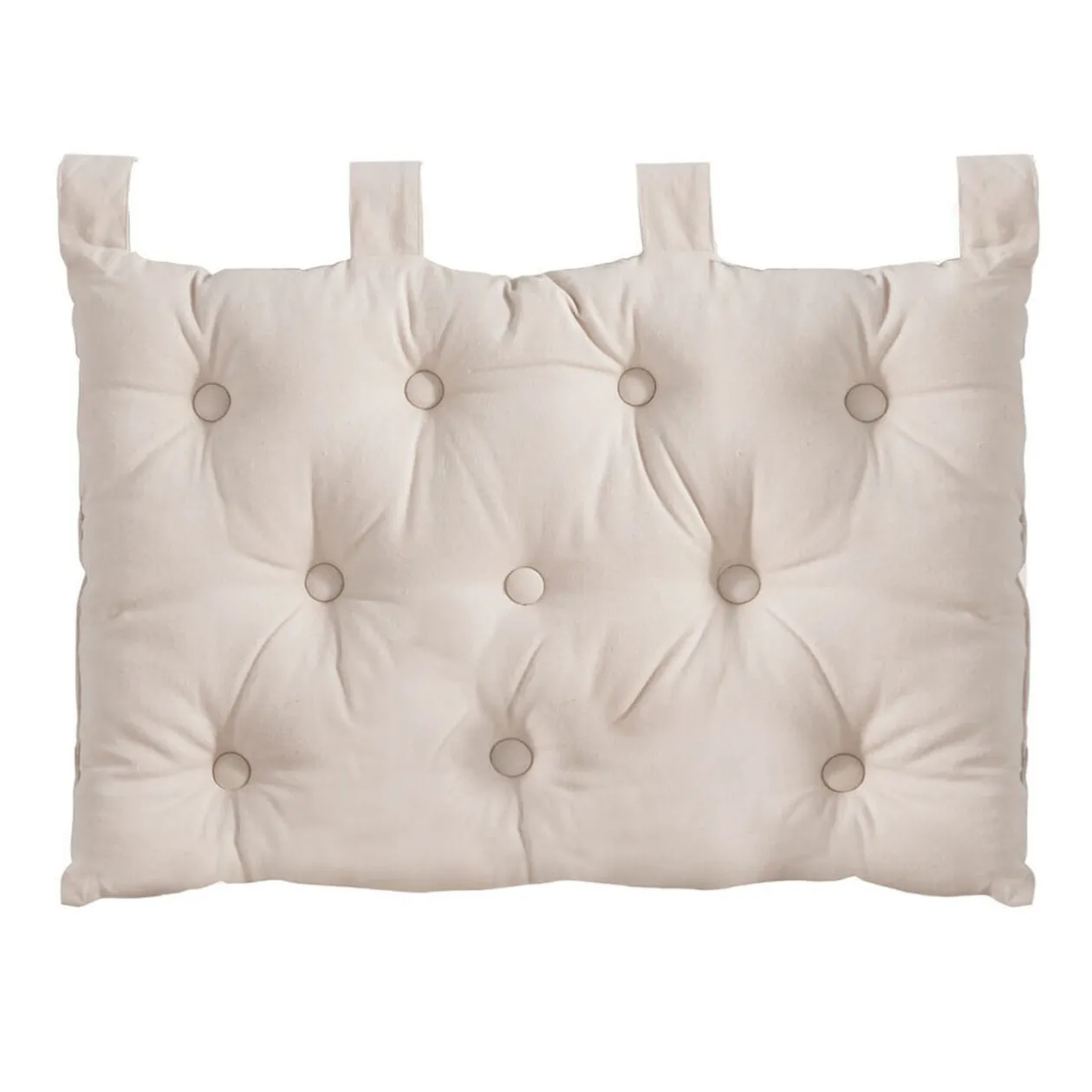 Coussin tête de lit beige