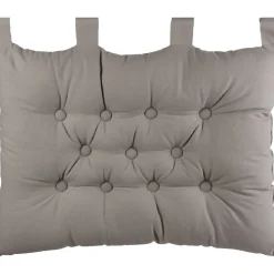 Coussin tête de lit gris clair