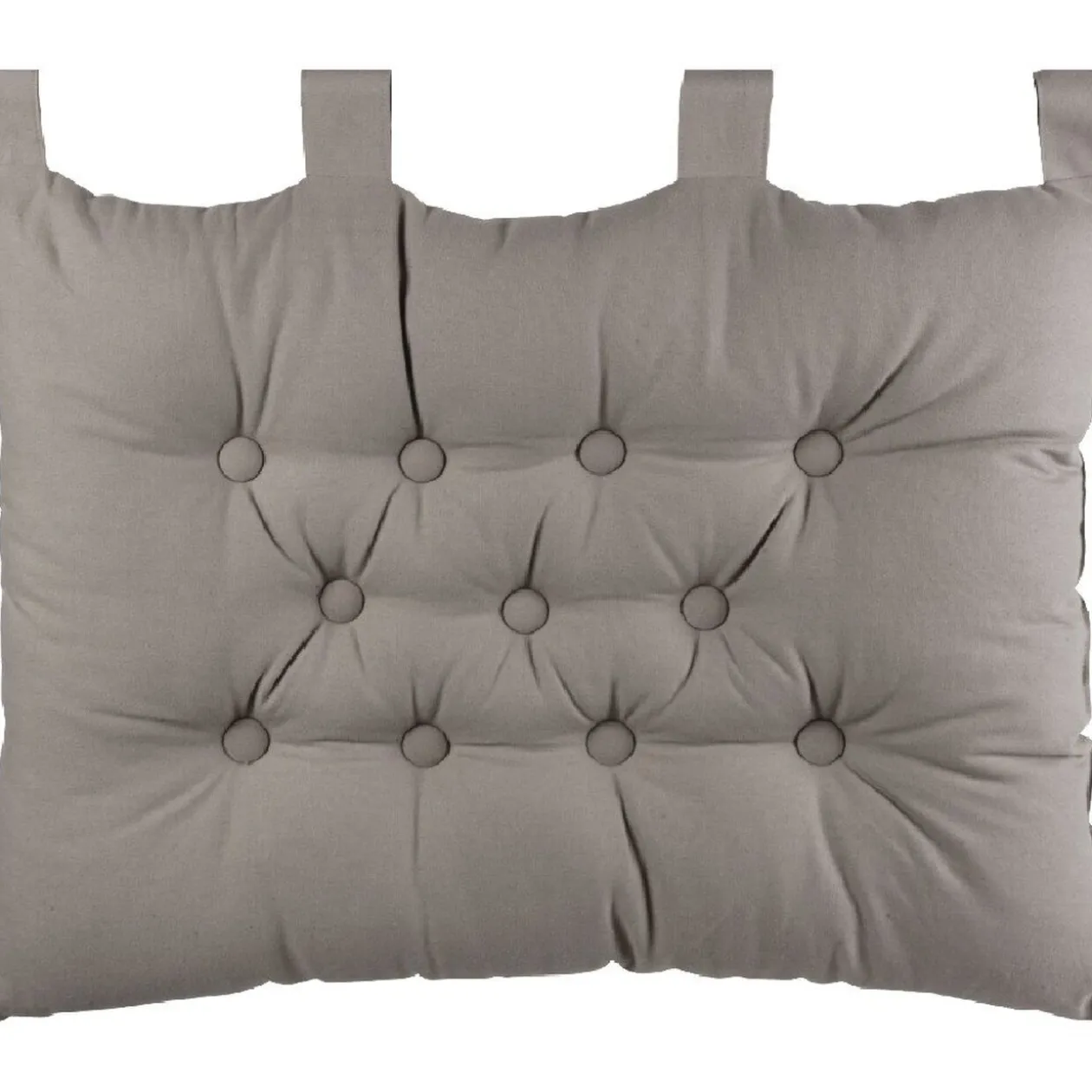 Coussin tête de lit gris clair