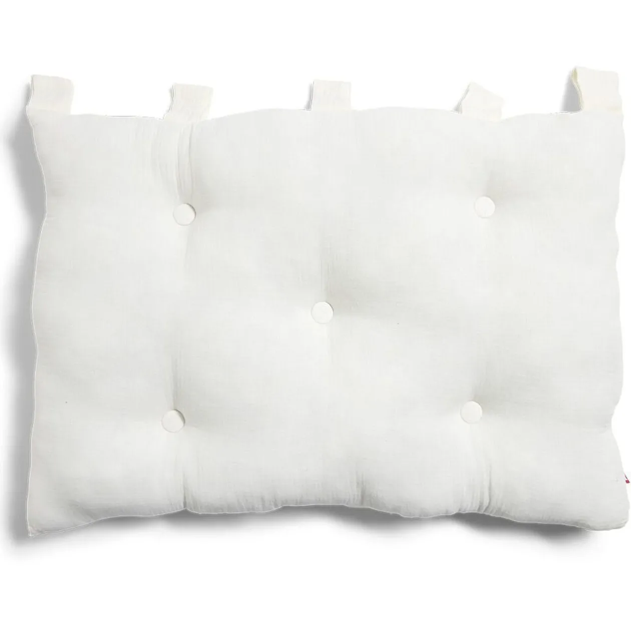 Coussin tête de lit 50x70cm gaze de coton beige