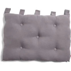 Coussin tête de lit 50x70cm gaze de coton gris