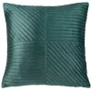 Coussin velours cotelé vert