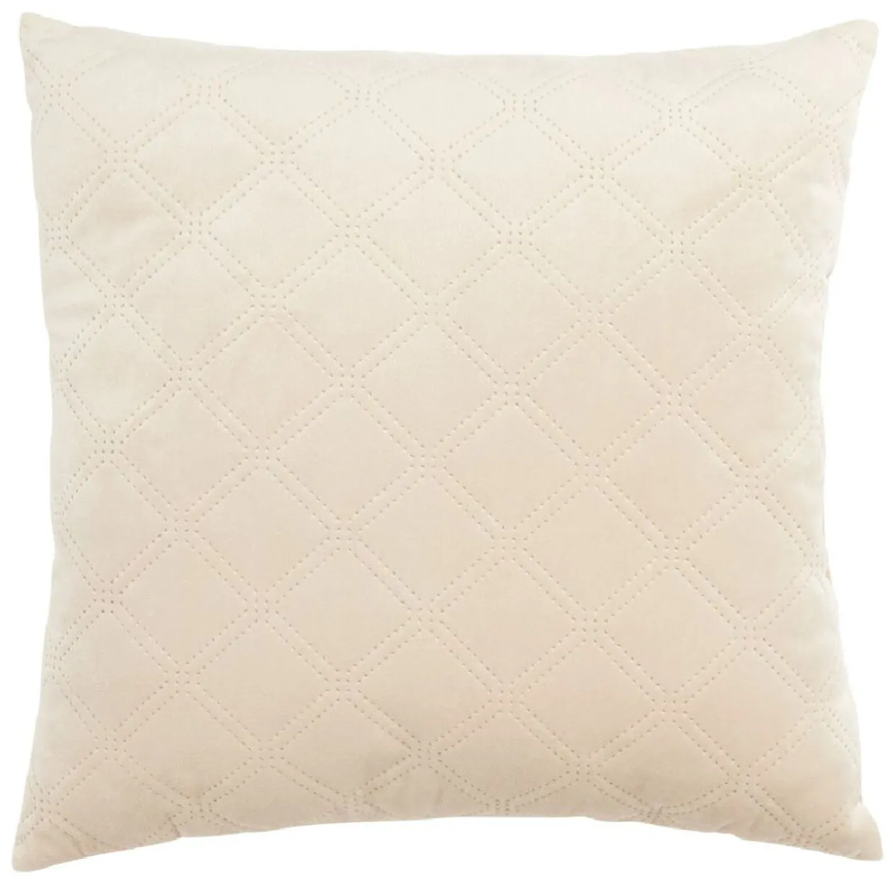 Coussin velours effet matelassé 40x40 cm