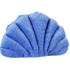 Coussin velours forme coquillage