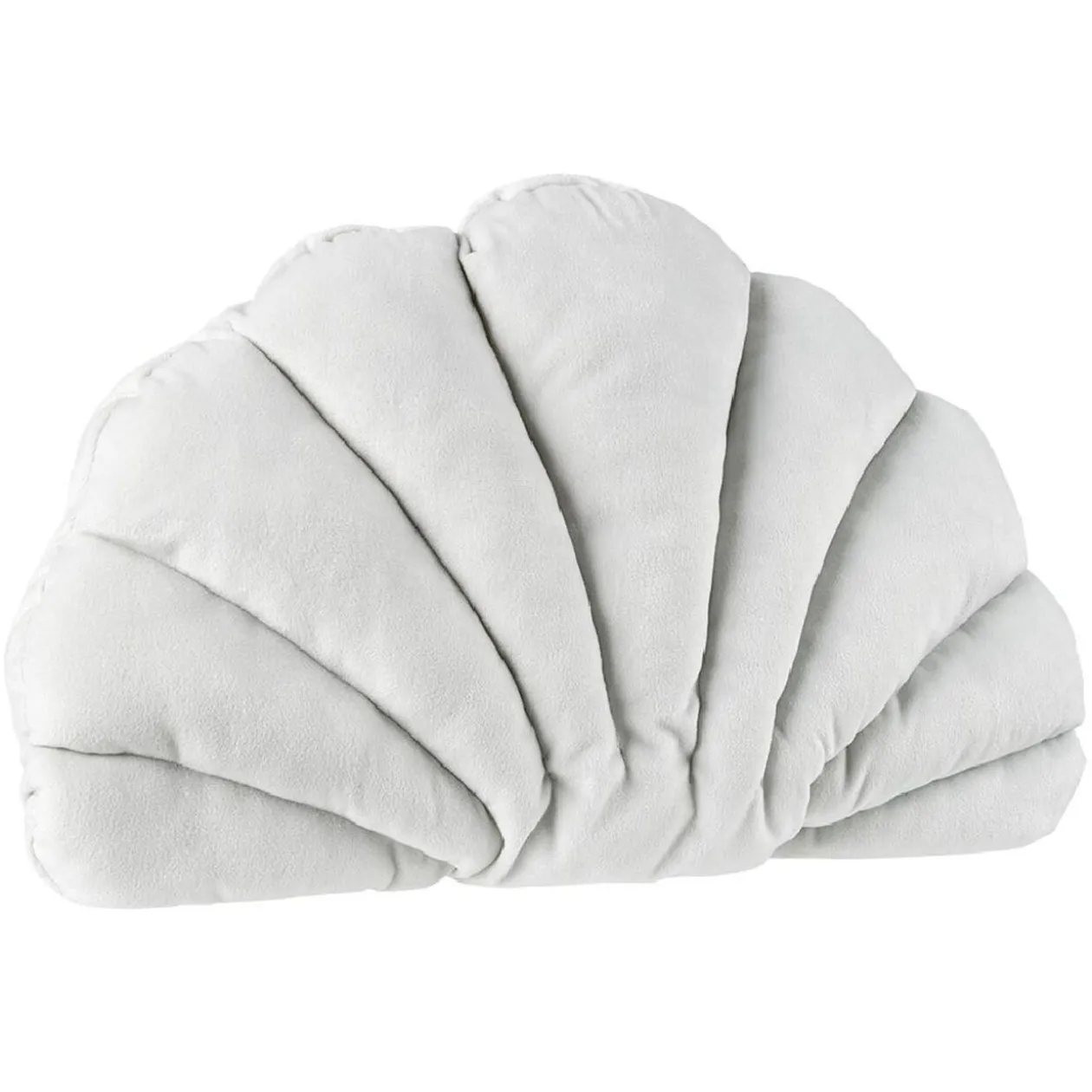 Coussin velours forme coquillage