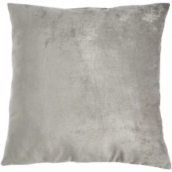 Coussin velours gris ou ivoire