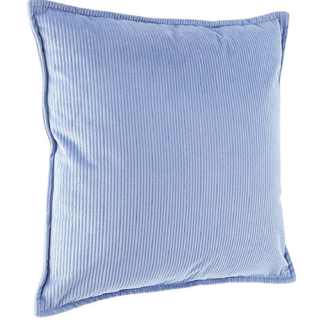 Coussin velours uni avec bordure