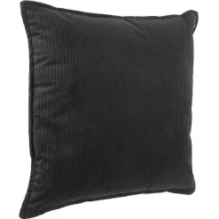 Coussin velours uni avec bordure