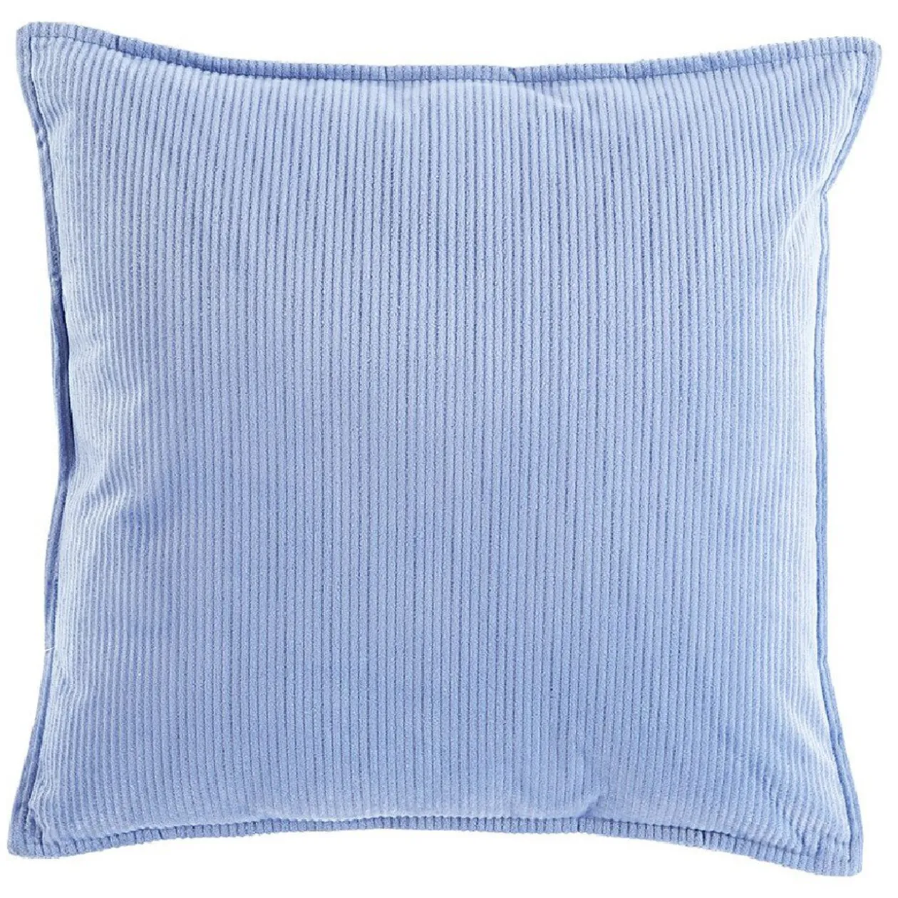 Coussin velours uni avec bordure