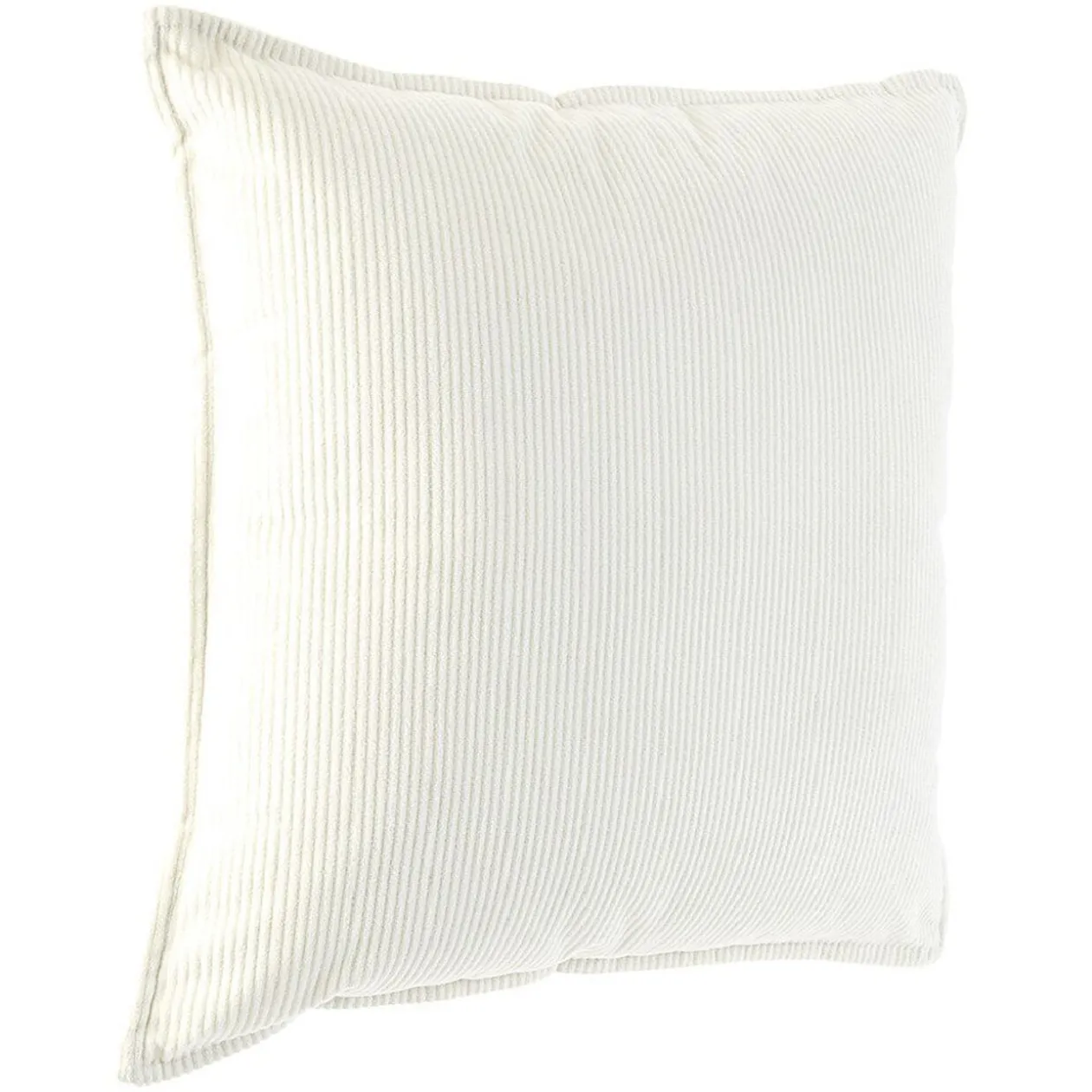 Coussin velours uni avec bordure