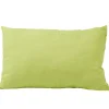 Coussin vert anis rectangulaire