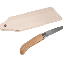 Couteau à virole marron inox&hêtre