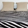 Couverture 2 places design zèbre