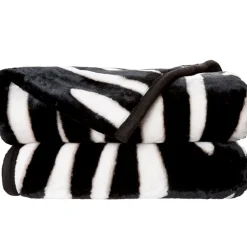 Couverture 2 places design zèbre