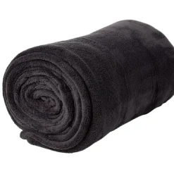 Couverture douce gris ou beige 230x230cm