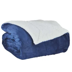 Couverture flanelle dos Sherpa 2 personnes