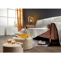 Couverture flanelle imprimé feuille