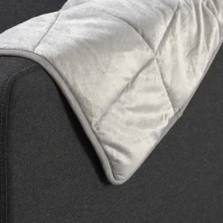 Couverture lestée relaxante grise unie