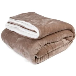 Couverture polaire doublure sherpa