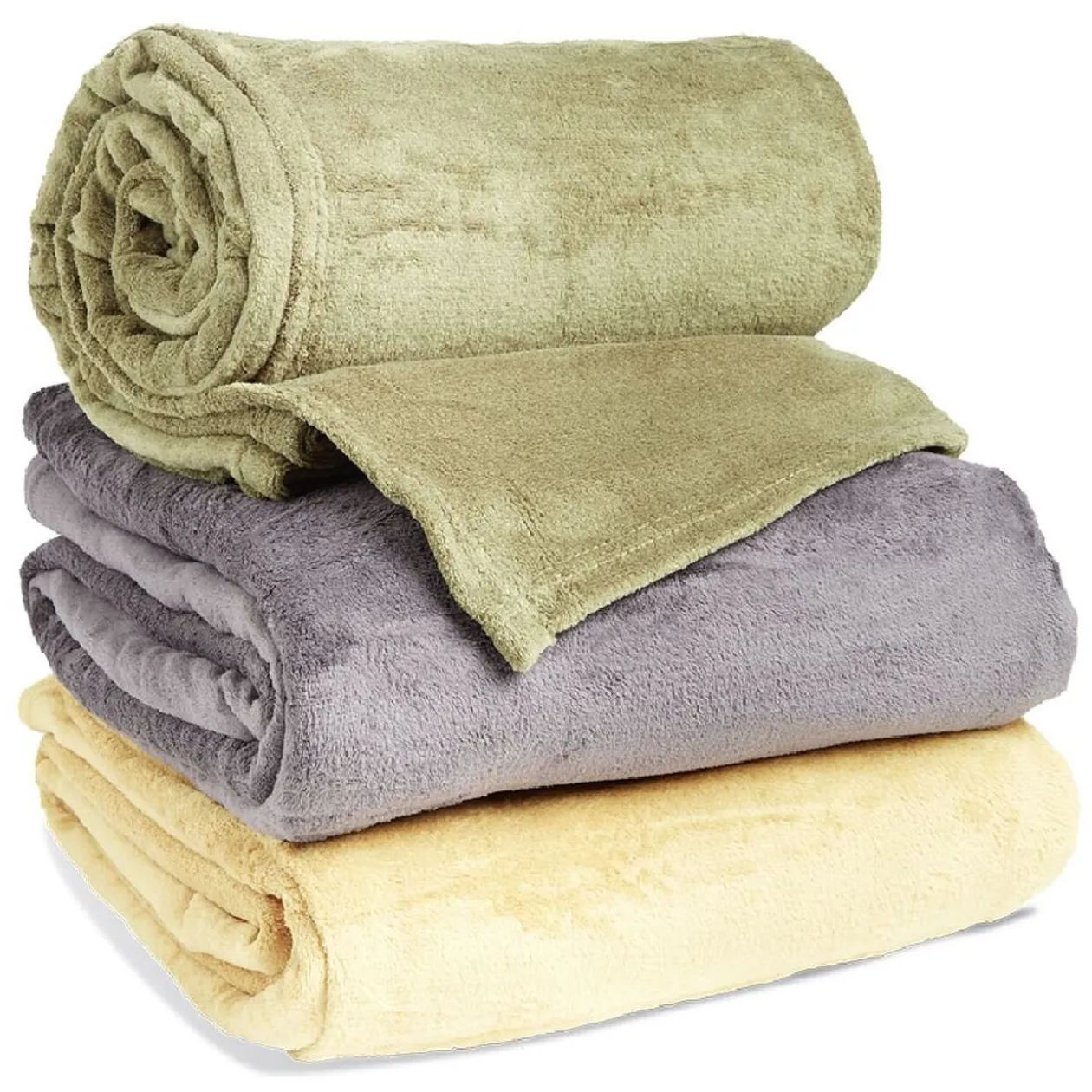 Couverture polaire 230x230cm grise