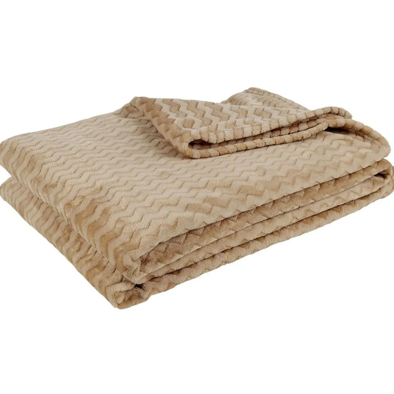 Couverture unie beige gris ou rose 230x230 cm