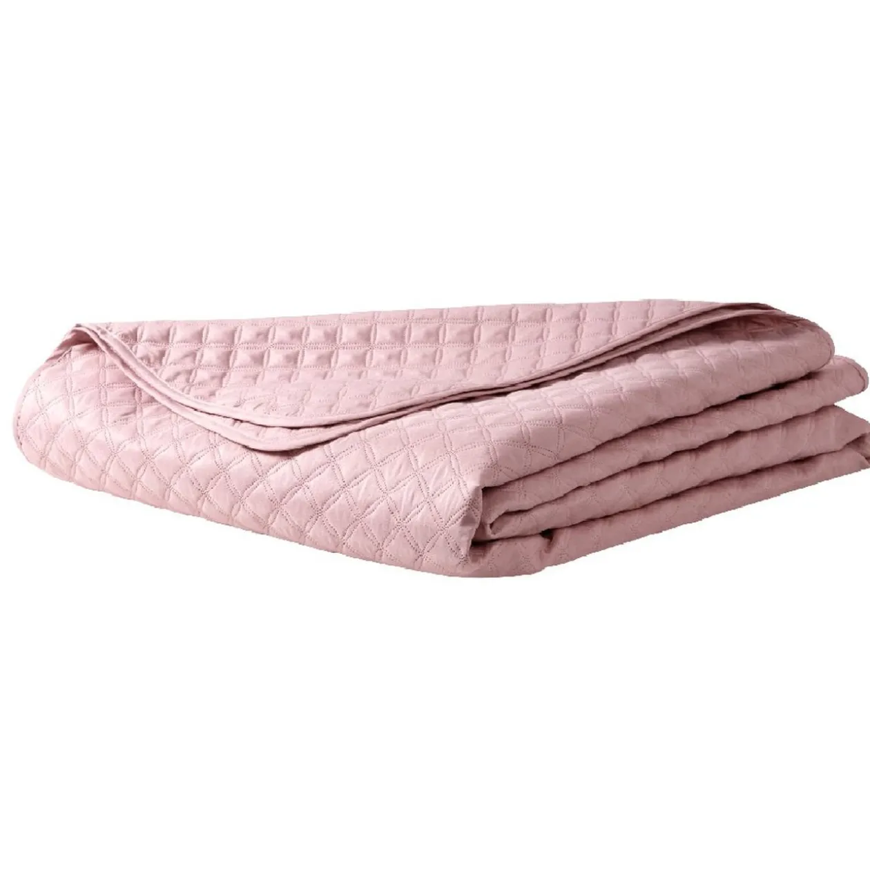 Couvre lit 2 places rose