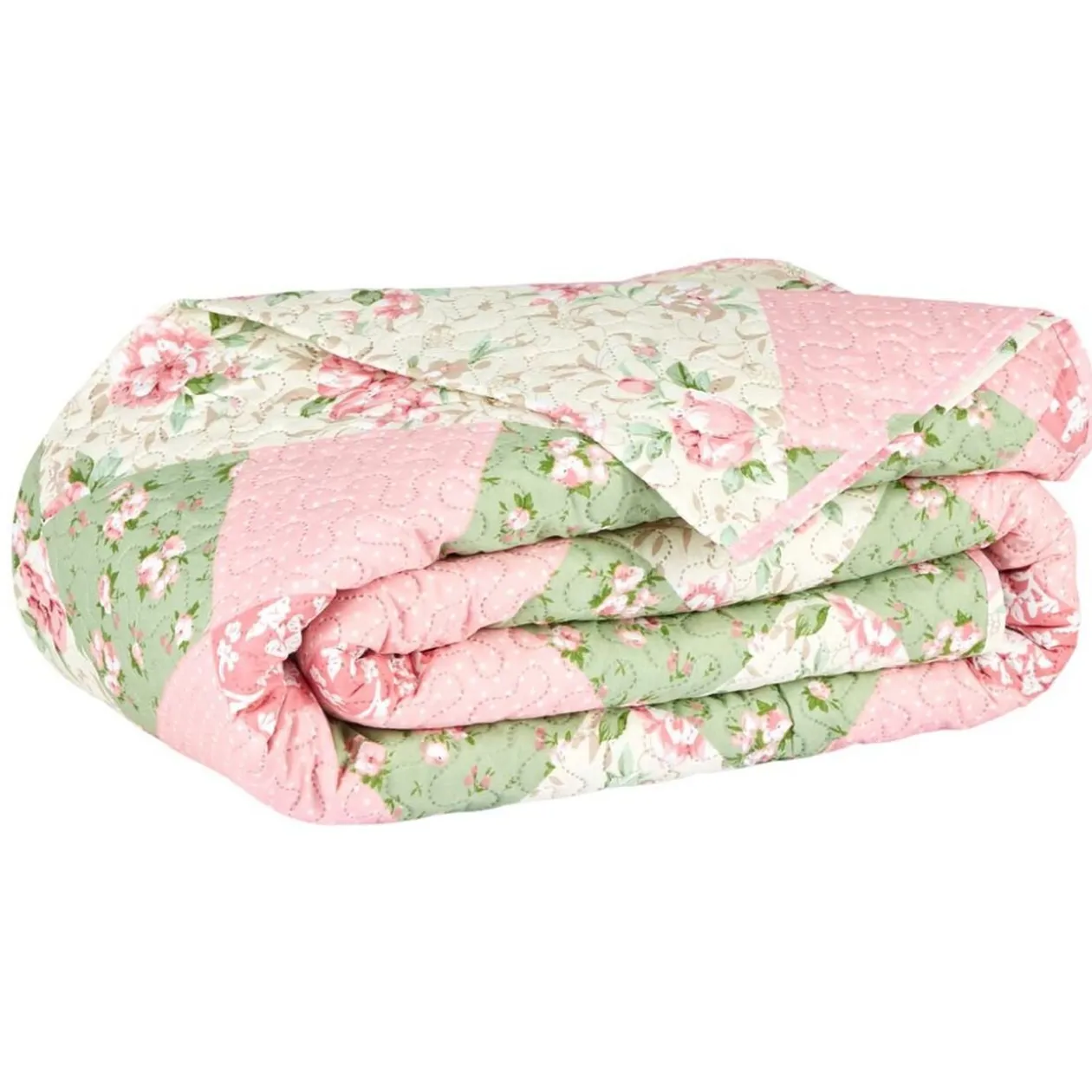 Couvre lit avec sac imitation boutis