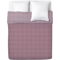 Couvre lit réversible rose 240x220cm