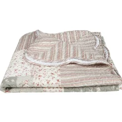 Couvre-lit matelassé façon boutis