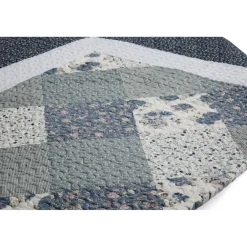 Couvre-lit matelassé façon boutis