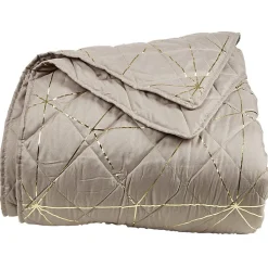 Couvre-lit matelassé impréssion dorée
