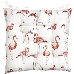 Dessus de chaise imprimé flamants roses