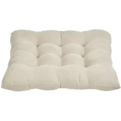 Dessus de chaise matelassé beige