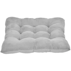 Dessus de chaise matelassé gris