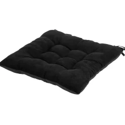Dessus de chaise matelassé noir