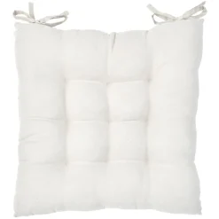 Dessus de chaise matelassé écru