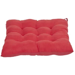 Dessus de chaise matelassé rouge