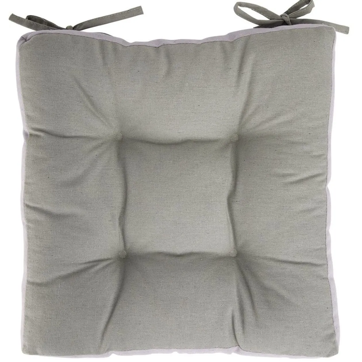 Dessus de chaise matelassé à nouettes 38x38xép5cm