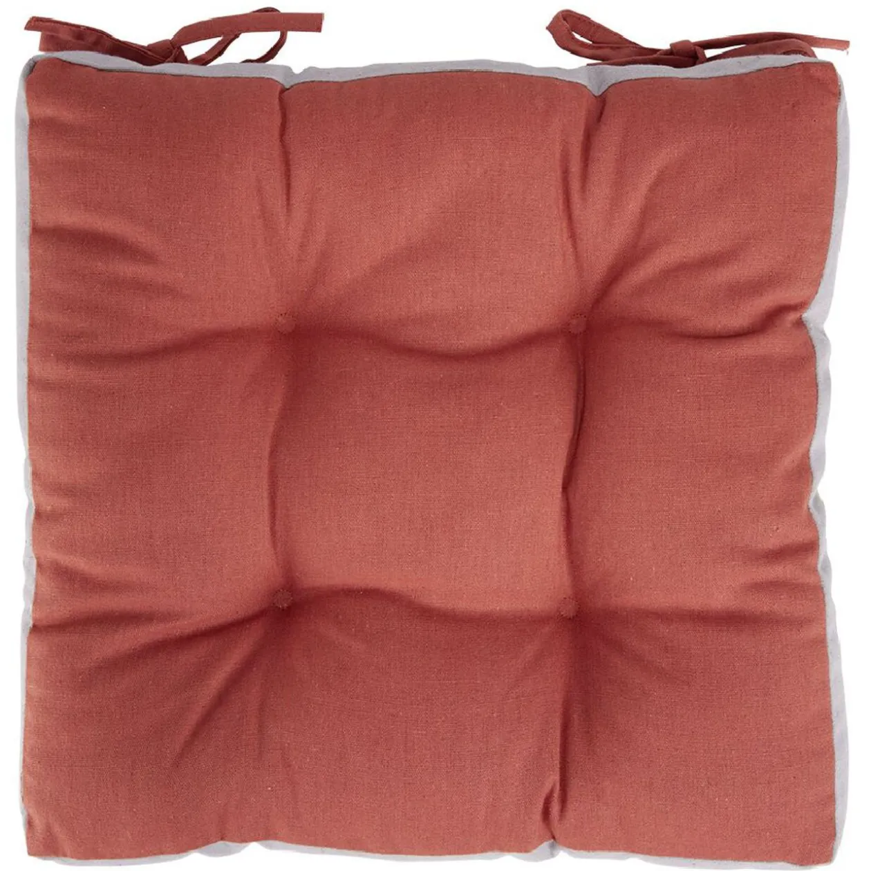 Dessus de chaise matelassé à nouettes 38x38xép5cm