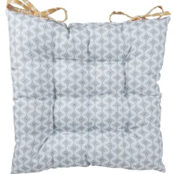 Dessus de chaise réversible jaune et gris