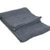 DRAP DE BAIN COULEUR GRIS FONCE
