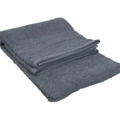 DRAP DE BAIN COULEUR GRIS FONCE
