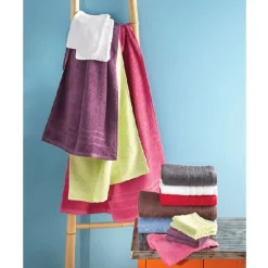 DRAP DE BAIN COULEUR GRIS FONCE