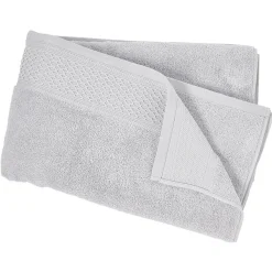 Drap de bain en coton gris 90x150 cm