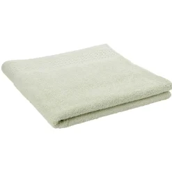 Drap de bain en coton vert 90x150 cm