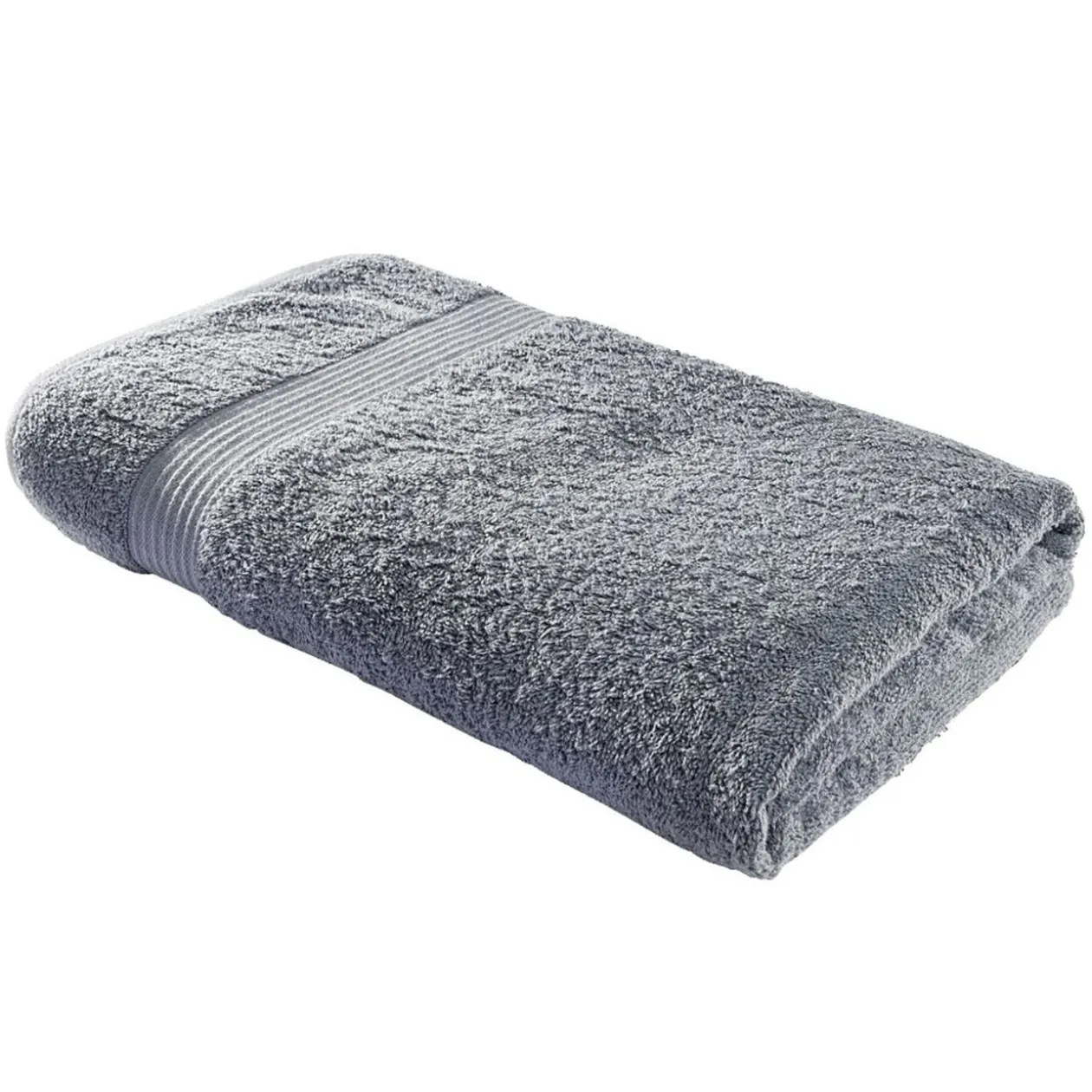Drap de bain maxi 90x150cm coton gris denim
