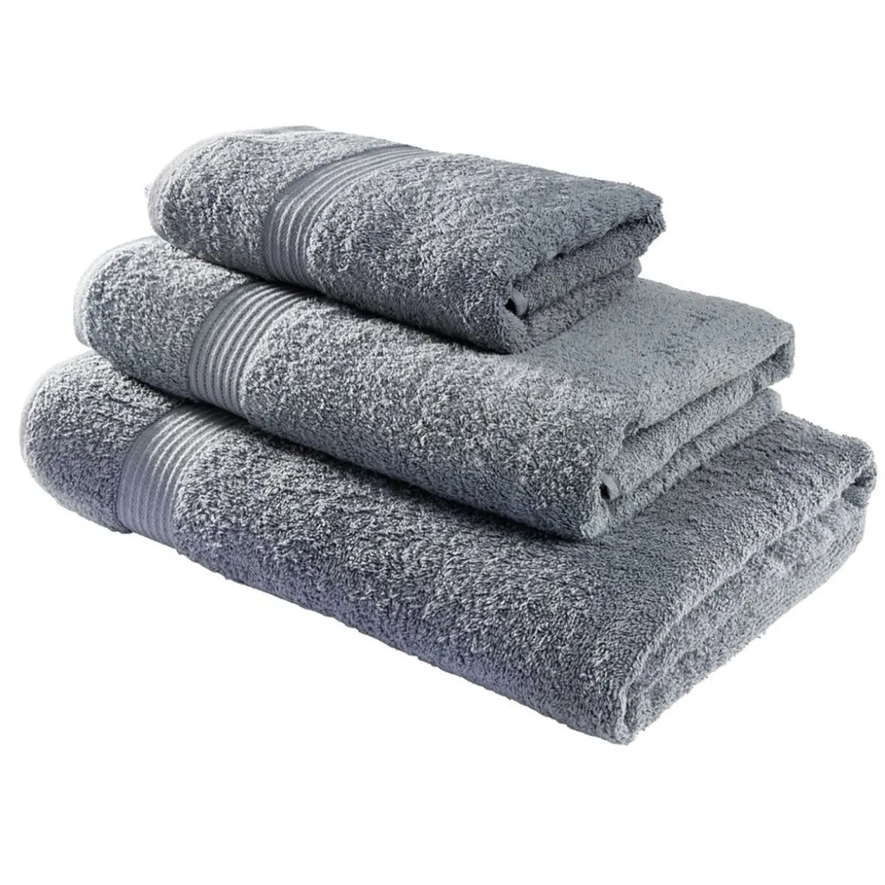 Drap de bain maxi 90x150cm coton gris denim